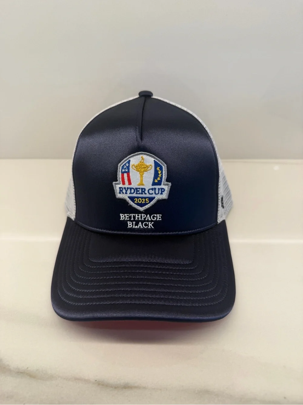 Ryder Cup 2025 Navy Mesh Trucker Cap